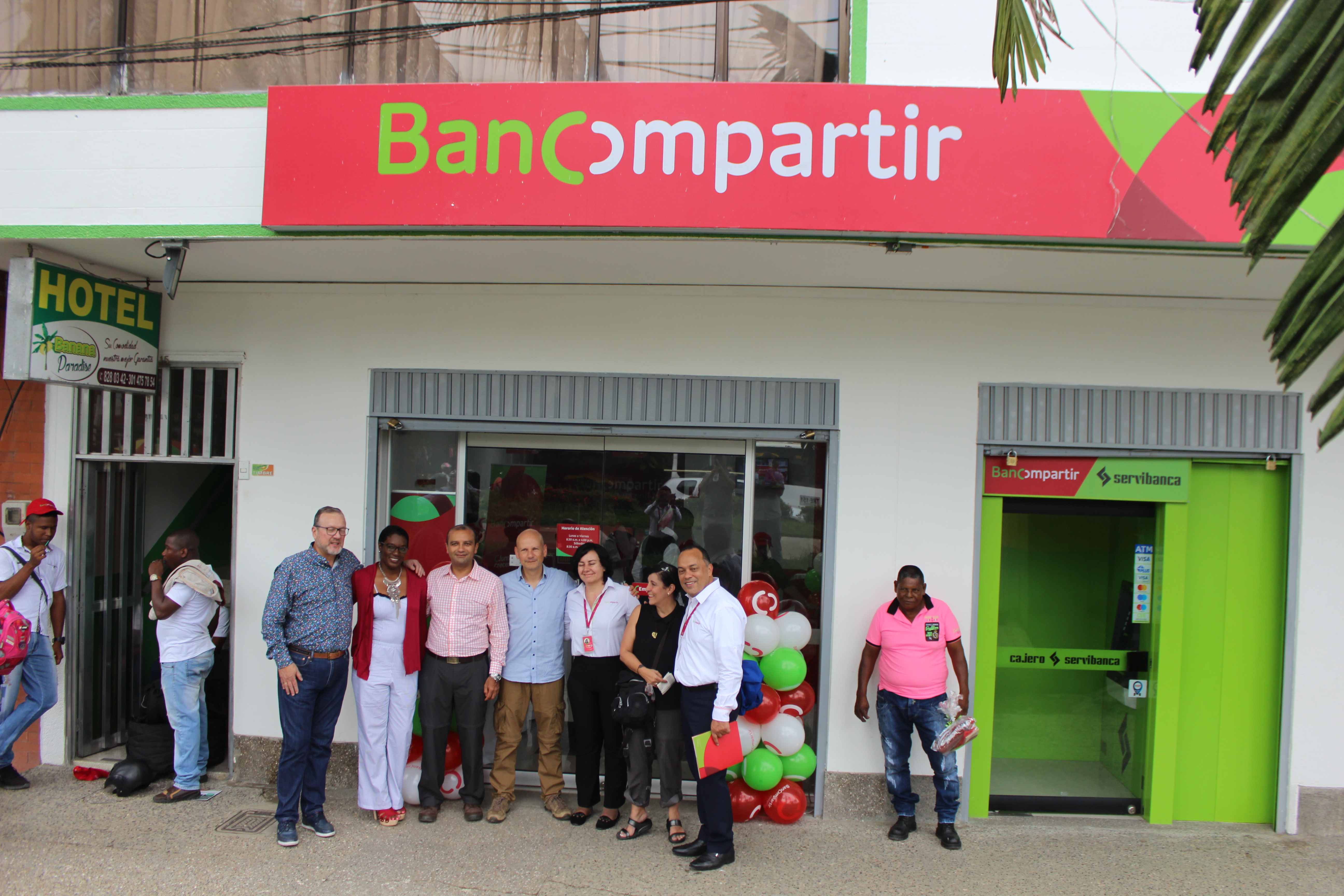 Apertura de oficina de Bancompartir, Apartadó Antioquia